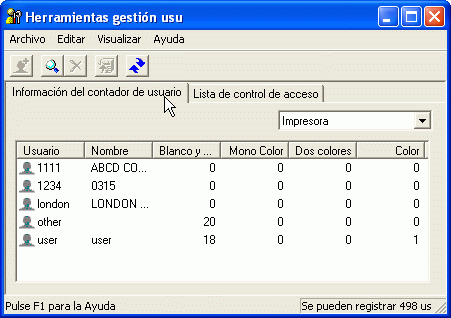 Ilustración de la pantalla de la aplicación