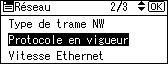 Illustration de l&apos;écran du panneau de commande
