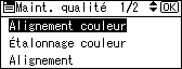 Illustration de l&apos;écran du panneau de commande