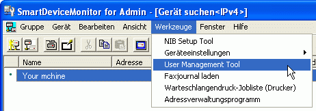 Abbildung Anwendungsbildschirm