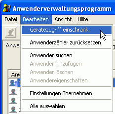 Abbildung Anwendungsbildschirm