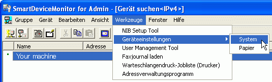 Abbildung Anwendungsbildschirm