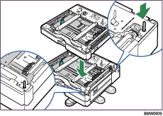 Illustration de l'unit&eacute; l'alimentation papier