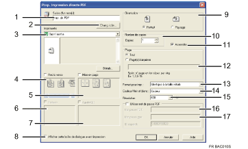 Illustration num&eacute;rot&eacute;e de l'&eacute;cran du pilote