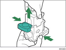 Ilustração da unidade de agrafagem