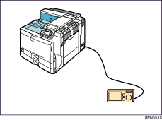 Ligação de uma câmara por USB