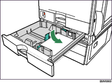 Ilustração da bandeja de papel