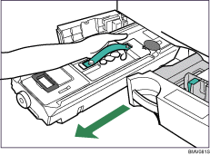 Imagem da embalagem de toner usado