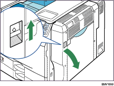 Ilustração da tampa direita