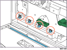 Ilustração do vidro à prova de pó