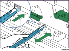 Ilustração do vidro à prova de pó