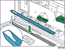 Ilustração do vidro à prova de pó