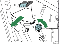 Ilustração do finalizador de folhetos