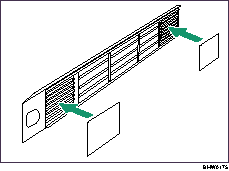 Ilustração do filtro à prova de pó