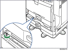 Ilustração da bandeja de papel