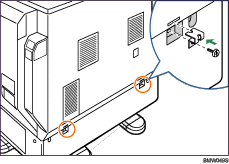 Ilustração da vista exterior traseira