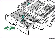Ilustração da unidade de alimentação de papel
