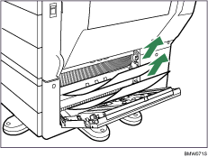 Ilustração da unidade de alimentação de papel