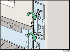 Abbildung Rückseite Drucker