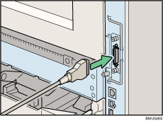 Abbildung R&uuml;ckseite Drucker
