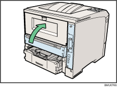 Abbildung Rückseite Drucker