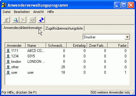 Abbildung Anwendungsbildschirm