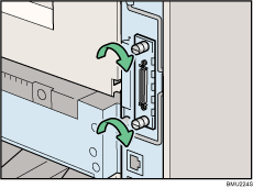 Lado posterior de la ilustraci&oacute;n de la impresora