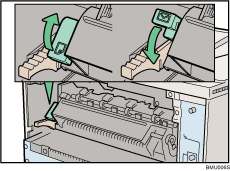 Imagem da parte traseira da impressora