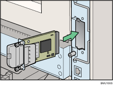 Imagem da parte traseira da impressora