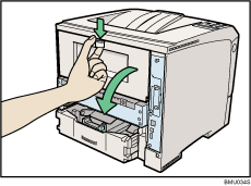 Bild av skrivarens baksida