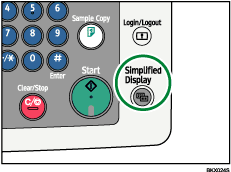 Simplified Display key illustration