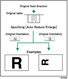 Illustration of Auto Reduce/Enlarge