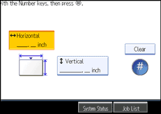 Operation panel screen illustration