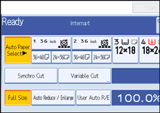 Operation panel screen illustration