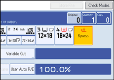 Operation panel screen illustration