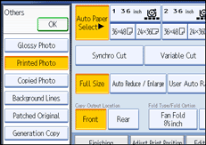 Operation panel screen illustration