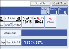 Operation panel screen illustration