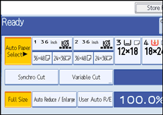 Operation panel screen illustration