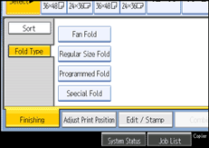 Operation panel screen illustration