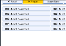 Operation panel screen illustration