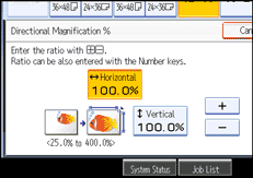 Operation panel screen illustration