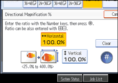 Operation panel screen illustration
