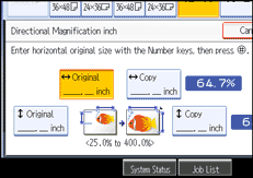 Operation panel screen illustration