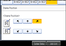 Operation panel screen illustration
