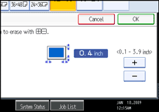 Operation panel screen illustration
