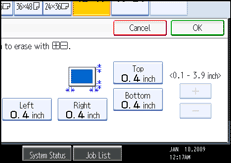 Operation panel screen illustration