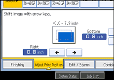 Operation panel screen illustration