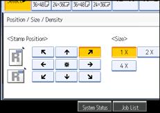 Operation panel screen illustration