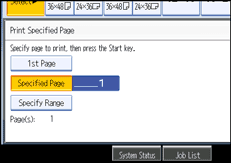 Operation panel screen illustration