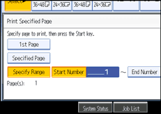 Operation panel screen illustration